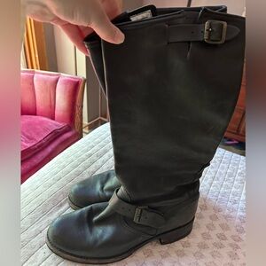 Frye Veronica tall black boots 9.5 pull on